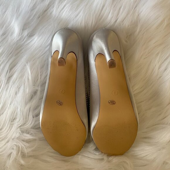 ELEGANTPARK Women Pumps Peep Toe with Rhinestones. NWOT - Picture 3 of 5